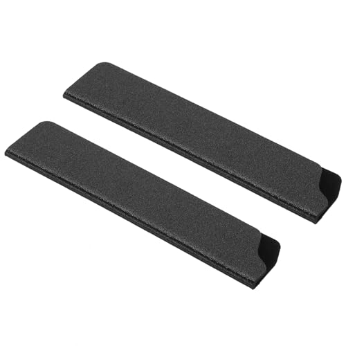 PATIKIL 2 Pezzi Custodie Per Coltelli In ABS, 13.5x3 cm Fodera Protettiva Per Lame Universale Con Rivestimento In Floccato Per Cucina Domestica, Nero
