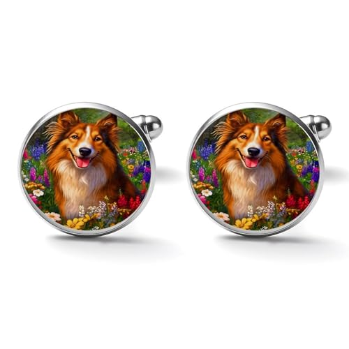 CASOWAT Mancuernillas redondas para hombre 2.0cm miniatura 2