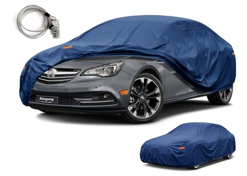 Image of Kaugung Heavy Duty Car Cover Custom Fit Buick Cascada (2016-2019), Waterproof All Weather Resistant Outdoor Sun Rain Dust Snow Protection with Anti-Theft Lock. (USA Warehouse, Within 3-7 Days)