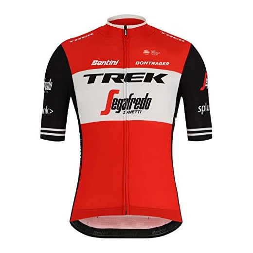 Santini Trek-segafredo 2019, Camiseta de Manga Corta para Hombre, Hombre, RE94075C19TS, Rojo, M