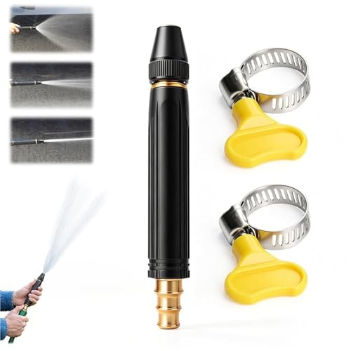 Image of Hose Gun Hoselock.Spray Gun,Pressure Washer Nozzles 3-Spray Metal Water Gun for Pressure Car Wash, Garden Watering and Outdoor Cleaning(A)