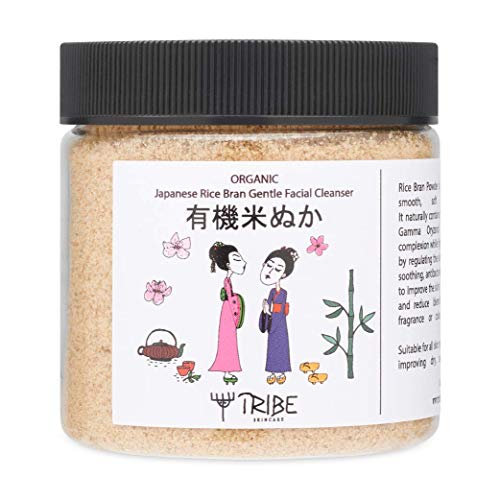 Japanese organic rice bran gentle facial cleanser