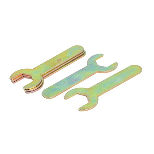Aexit 5pcs 19mm Power supply and power module Single Ended U-Shaped Open End Wrench Spanner Repair Tool Bronze Tone