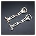 WCWKMYMPTZ Durable Stainless Steel Metal Folding Clasp 12/14/16/18/20/22mm Fashion Clasp Clasp Accessories Clasp(Silver 22mm)