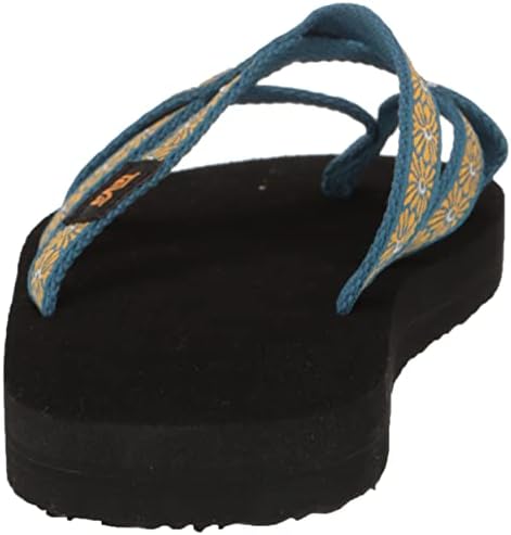Teva unisex child Y Olowahu Sandal, Flower Loom Blue Coral, 5 Big Kid US | Image 2