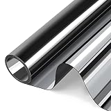KORKIE Window Film Mirror One Way Daytime Privacy Static Cling Heat UV Reflective Window Tint Foil f