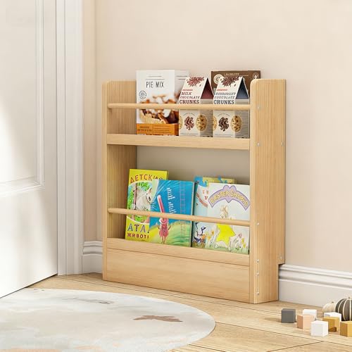 TrixmEsque Libreria Infantil Detrás de la Puerta Estanterias Almacenaje Madera Organizador Juguetes para Dormitorio Salon Cocina Oficina Wood 2 Layers 23.6 in