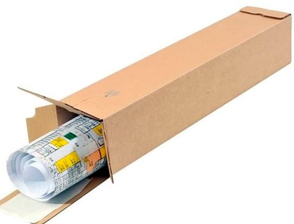Caja para embalar q-connect tubo medidas 1020x150x150 mm espesor carton 3 mm