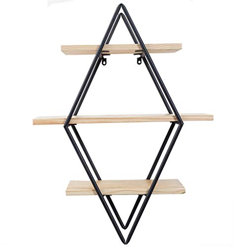 KISlink Display Stand Nordic Minimalist Solid Wood Living Room Tv Wall Background Decorative Frame Wall Hanging Flower Shelf Floating Shelf