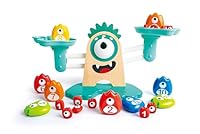 Hape Monster Math Scale – Wooden Educational Toy for Toddlers 3+ – Learn Counting and Number Balance Through Hands-On Play