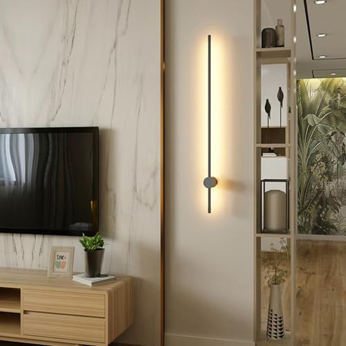 Lámpara de pared LED para pasillos oscuros con luz cálida ajustable de 80cm