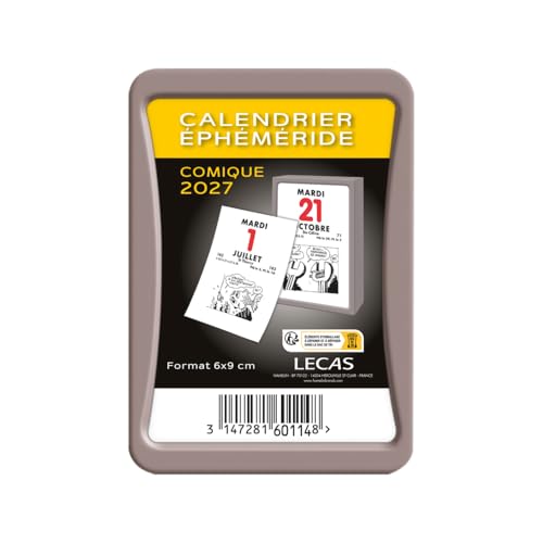 Calendrier Lecas Ephemeride Comique 6X9 1 Jour par Page 2027