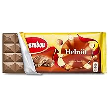 10 Bars x 200g of Marabou Helnot - Whole Nuts - Original - Swedish - Milk Chocolate