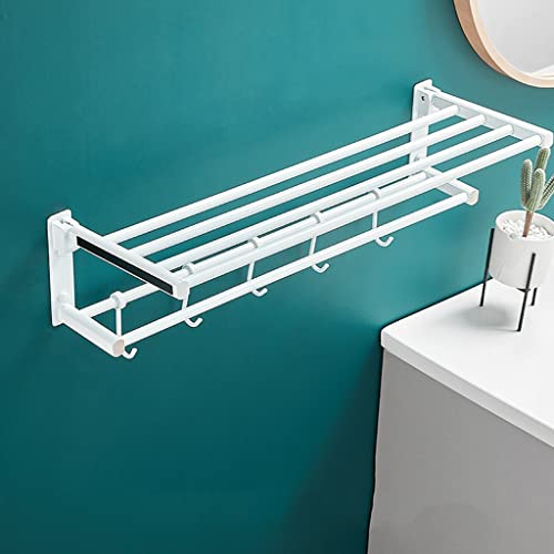 Toalleros Toallero de baño Lacado en Blanco, Toallero de Pared para baño, Toallero Minimalista de Lujo Ligero Toalleros necesarios