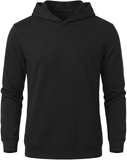 Askdeer Men's Fleece Pullover Hoodies Casual Long Sleeve Hooded Sweatshirt | Basic Essential hoodies, Casual, Soft Fleece, Long Sleeve, Regular fit, Fall, Winter, Warm Clothing for Workout Gym