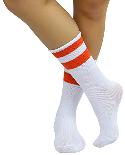 Image of ToBeInStyle Women's Acrylic Ankle Hi With Double Stripe Top Crew Fun Athletic Socks