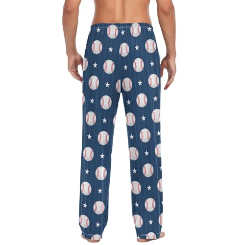 Baseball Sport Stars Mens Pajama Pants Lounge Bottoms Soft Sleep Pants L4