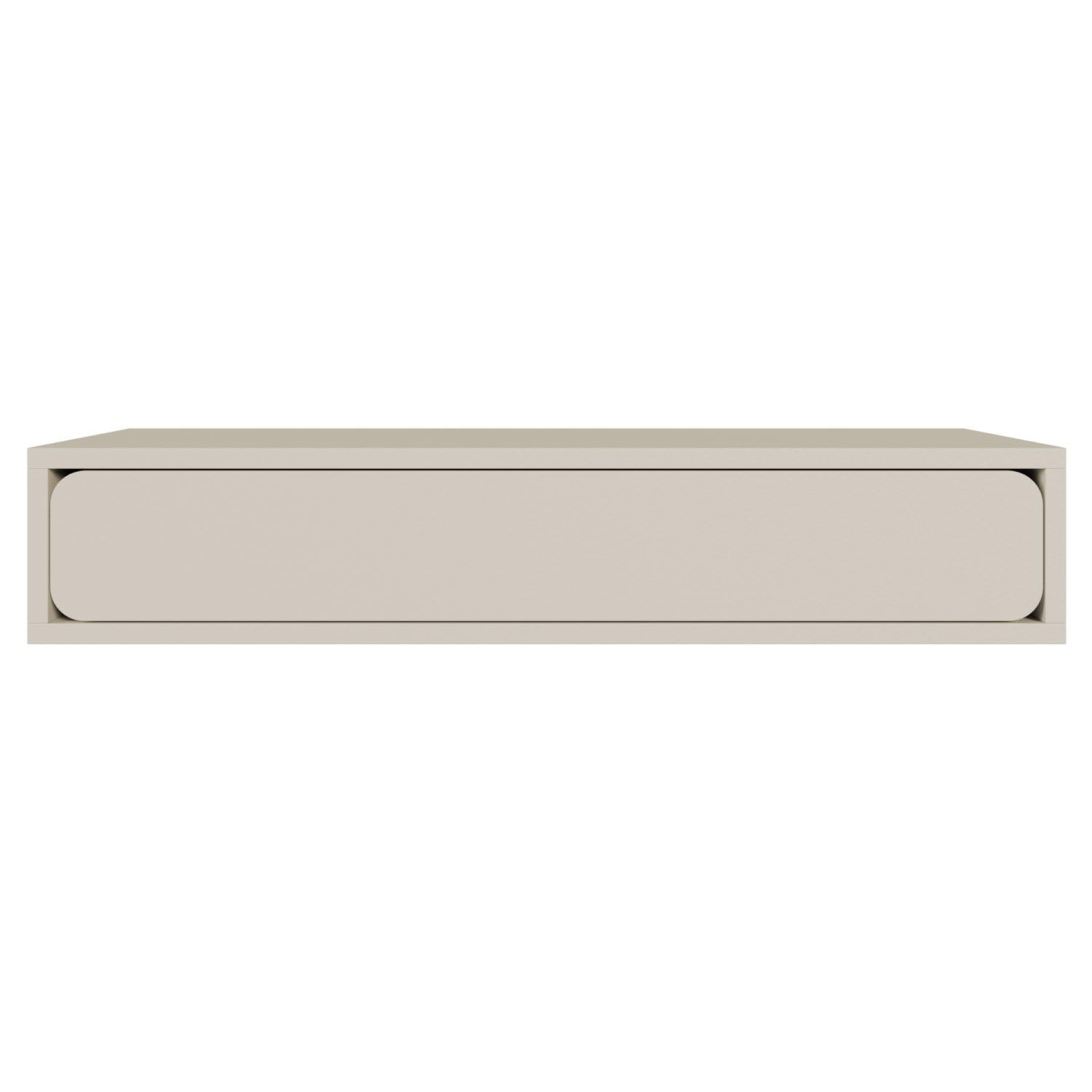 Selsey Mesa Consola de 90 x 35 x 17 cm, diseño Minimalista con cajón, cajón Colgante para salón o Pasillo, Tablero Laminado Resistente, Gris Beige, Elegante Juego de Muebles de Pasillo