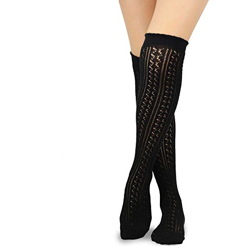 Image of Fashionable Cotton Slouchy Boot Socks for Women and Girls: Long Thigh Highs, Over-the-Knee Highs, and Knee Highs