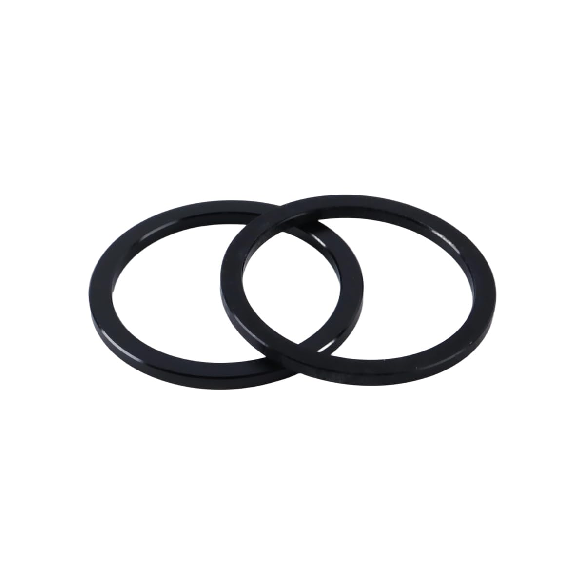 Riven Set of 2 Bottom Bracket Spacer, Aluminum Alloy, Black 2.5mm Thickness