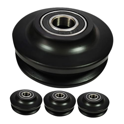 DIYEAH 4 Ruedas Para Puerta Corrediza De Granero Kit Para Colgar Puertas Corredizas Guía Para Muebles Guía De Rodillos Rueda Para Colgar