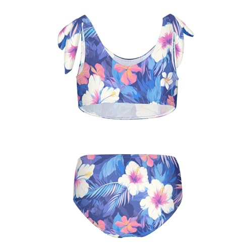 Banner Girl 2 Piece Kids Bikini Set Scoop Neck Swimsuit Swimming Suits Cute Shoulder Strap2