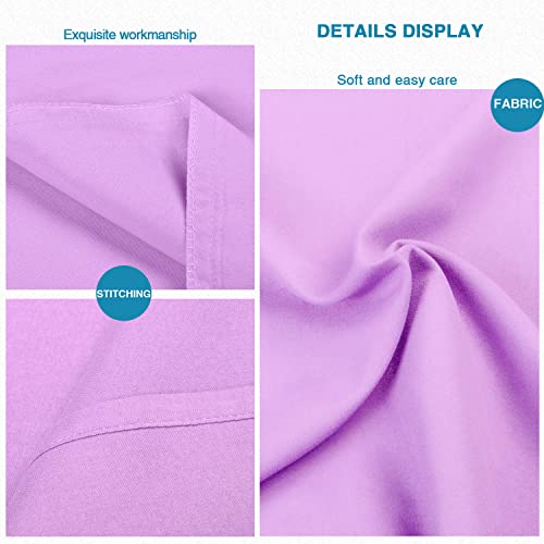 FLXXIE Microfiber Pillow Cases Standard Size, Soft Pillowcases with Envelope Closure, Wrinkle, Stain Resistant Pillow Covers, 20x26, Lavender