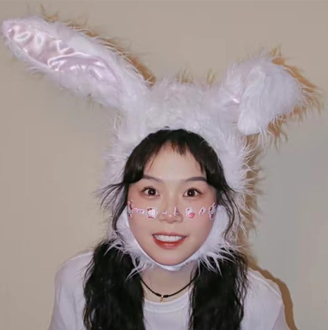 Amazon.co.jp: [DERAYEE] ウサギ かぶりもの コスプレ 兎耳 帽子