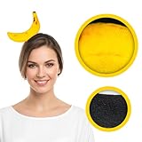 Brace Tang Banana Headband Halloween Costume for Adult, Funny Peely Banana Hat Men Women/Yellow