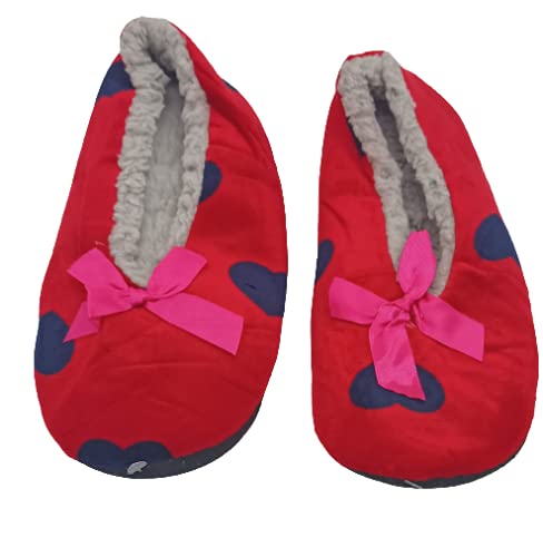 Swasti Winter Warm Indoor Floor Anti-Slip Gripper Slippers, Socks, shoes with Silicon Fashionable for Men & Women and girls pack of 2 (Color-5)