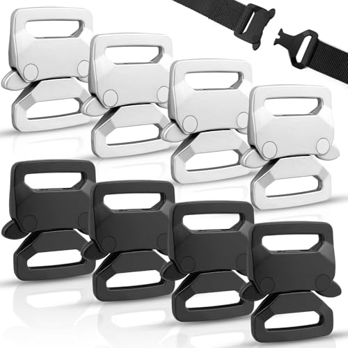 GZjiyu 8 Pcs Paracord Bracelet Clip, Fermoir à Clip en Métal Survival Bracelet Fermoirs pour DIY Faire Paracord Bracelets, Accessoires D'Artisanat