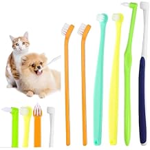 6 Pcs Cat Toothbrush with Micro Head to fit into Cat Mouth, Ultra Soft Bristles Pet Toothbrush Kit, Kitten/Puppy Toothbrushes, Kitty Dental Care Supplies, Avoid Bleeding Gums & Help Gap Cleaning