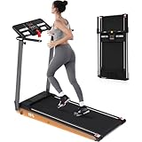 Merax Treadmills, 3.0HP Incline Foldable Treadmill for Home Office, 300 LBS Capacity Electric Walking Running Machine with 15.6' Wide Belt, Walking Pad Treadmill with Handle Bar