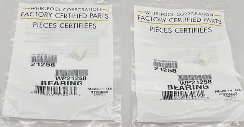 WP21258 Washer Lid Hinge Bearing - New - Set of Two (2) - Genuine OEM - AM 3-6-1 - EA240209