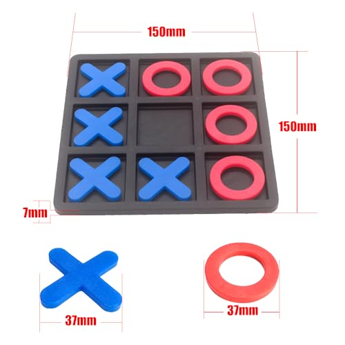 Juego de mesa Tic Tac Toe tablero clásico 15x15 cm miniatura 2
