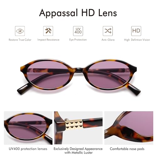 Retro Oval Sunglasses for Women Men Small 90s Trendy Narrow Vintage Fashion Funny Chic Sun Glasses AP3728