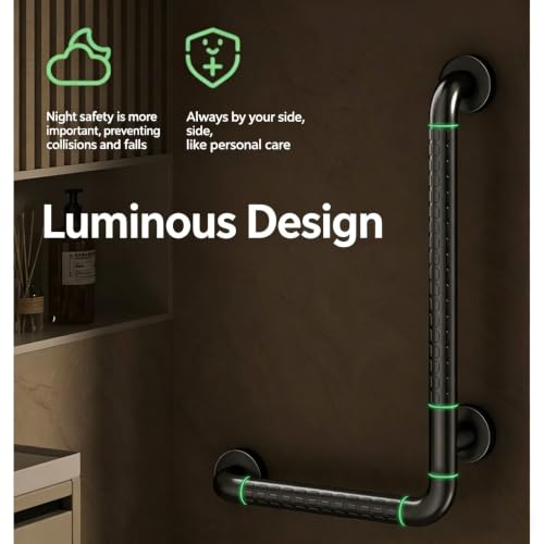 Barre d'appui de douche 50x70cm gauche droite supporte 300 kg antidérapante