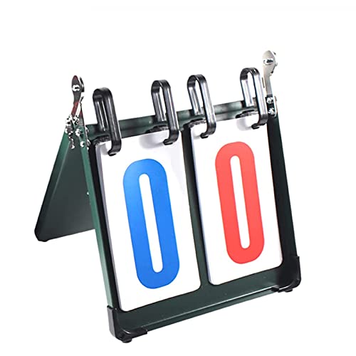 WchsTUmpxN Marcador de Mesa, Marcador portátil de 2 dígitos con números abatibles for Cualquier Deporte competitivo
