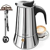 ☕ Un Regalo Considerado: Los sellos de anillo de silicona adicionales están disponibles para reemplazarlos después de un uso prolongado. La cuchara incluida le permite agregar polvo de café molido convenientemente al preparar café, y hay un clip dentado de sellado en el extremo de la cuchara, que sella la bolsa de café después de abrirla y evita que el aire oxide el café de la bolsa.
