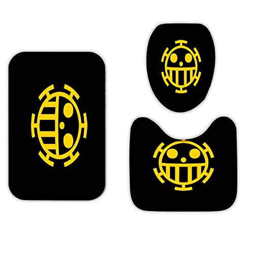 TiaoTian Badematten Set 3D 40x60 Skelett Badezimmerteppich-Set absorbierend 3-teiliges maschinenwaschbare weich… – Bild 6