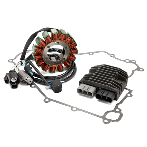 Artudatech Stator Coil + Voltage Regulator + Gasket Assy for Kawasaki KRT800 Teryx4 2014-2023 for 21003-0166 21066-0771 11061-0728 Spring Off-Road Ready Plug-and-Play UTV Charging System Parts