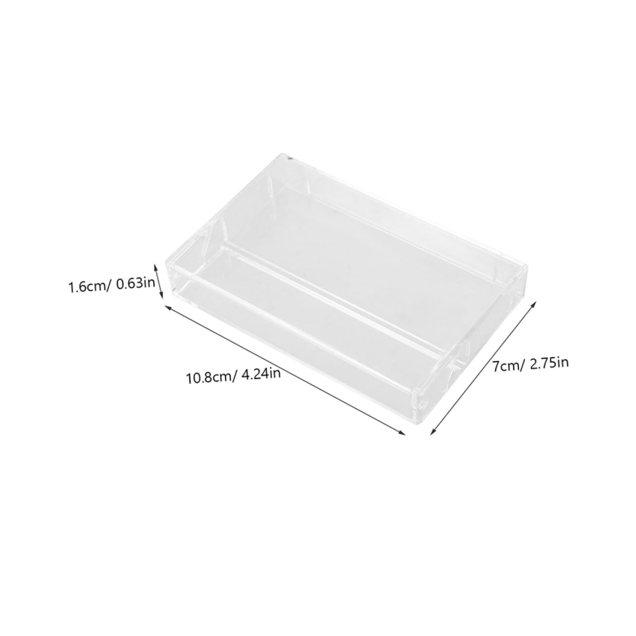 4 Pack PP Cassette Tape Storage Holders for Audio Tape