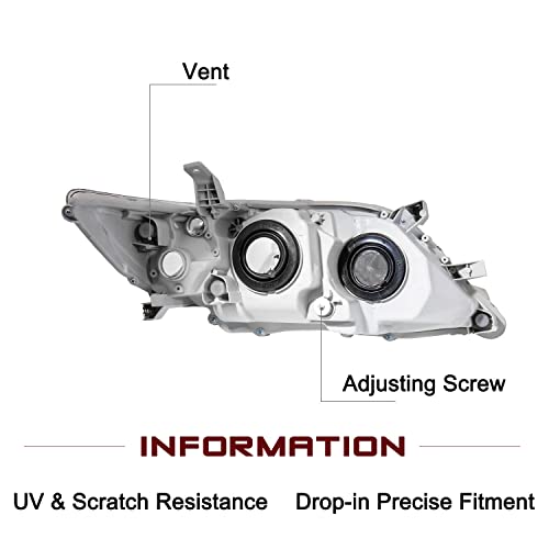 Image of JSBOYAT Headlight Assembly Fits for 2010 2011 Toyota Camry SE /LE /XLE /Base