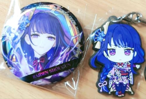 原神 GiGO限定 ホログラム缶バッジ稲妻城 雷電将軍