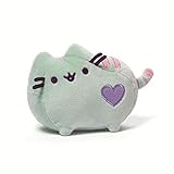 GUND Pusheen Heart Pastel Cat Plush Stuffed Animal, Green, 6'