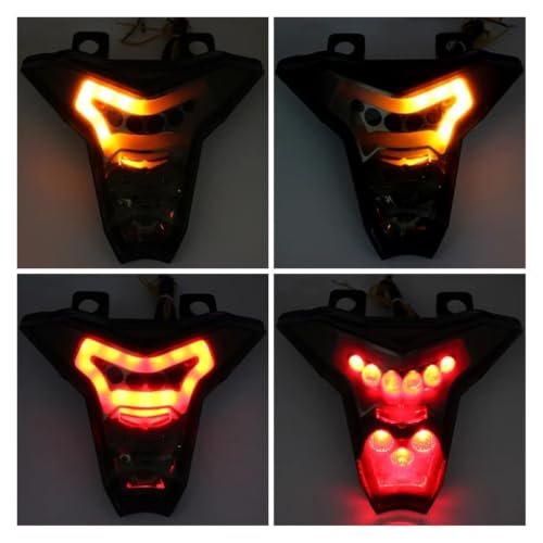 Luz trasera Ninja 400 transparente soluciona averías y mejora visibilidad trasera 6
