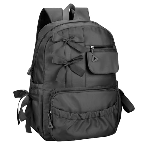 Phaoullzon Girls Backpack Bow for School Kids Coquette