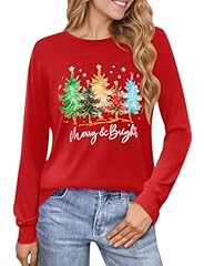 Christmas Trees Merry & Bright Red