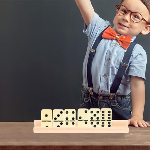 Set 10 Bases de Madera para Dominó y Letras 19cm miniatura 6