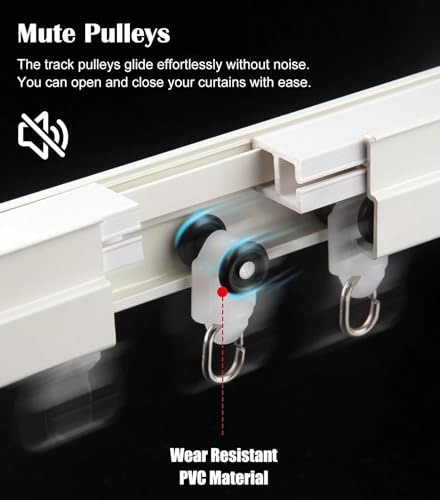 Heavy Duty Flexible Curtain Track Rail for Bay Windows 3m5m Bendable Curtain Rod Ideal for Camper Fitting Room HospitalCeiling Mount 1.2m (3.9ft) Size. - Image 5